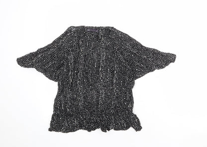 Womens UK Size 14 Marks and Spencer Black Basic Blouse