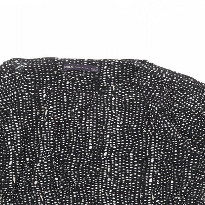 Womens UK Size 14 Marks and Spencer Black Basic Blouse
