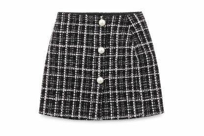 Womens UK Size 6 Miss Selfridge A-Line Tweed Skirt
