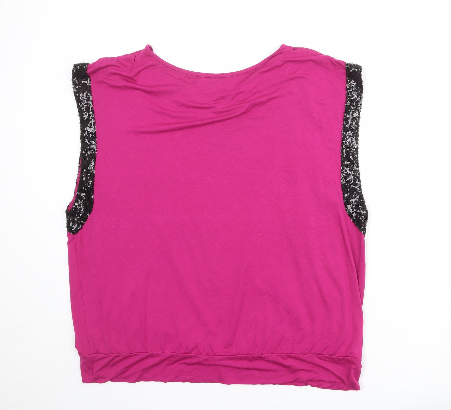 Anthology Womens Pink Viscose Basic Blouse Size 20 Boat Neck