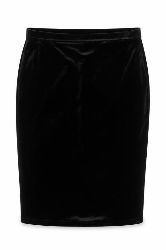 Womens UK Size 12 M&Co Straight & Pencil Velour Skirt
