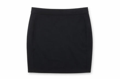 Marks and Spencer Girls Black Viscose Mini Skirt Size 13-14 Years Regular Pull On