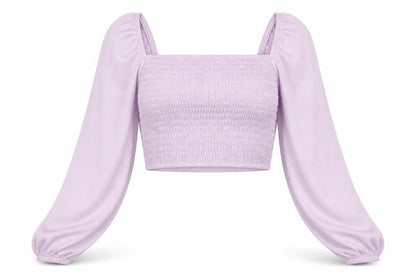 Divided by H&M Womens Purple Polyester Cropped Tank Size XS Square Neck