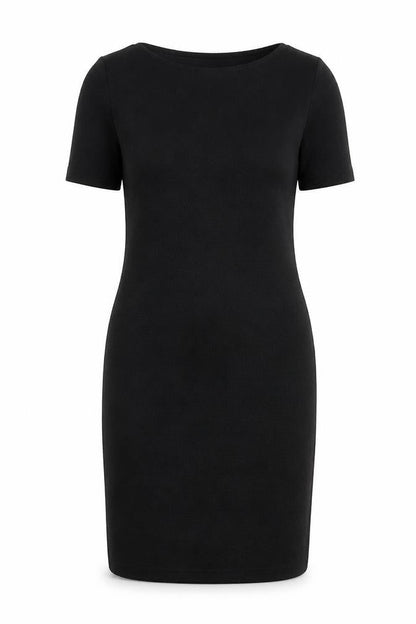 Dorothy Perkins Womens Black Polyester Sheath Size 12 Boat Neck Pullover