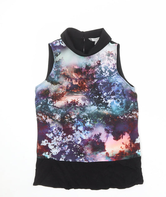 Womens UK Size 6 Coast Multicoloured Basic Tank