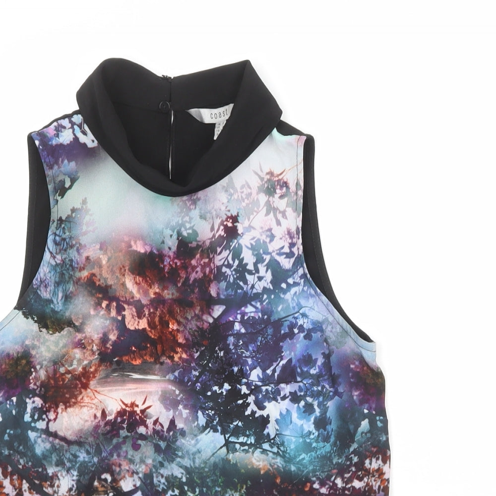 Womens UK Size 6 Coast Multicoloured Basic Tank
