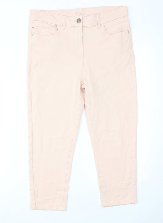 Womens UK Size 30 in Marks and Spencer Regular Fit Tapered Pink Jeans