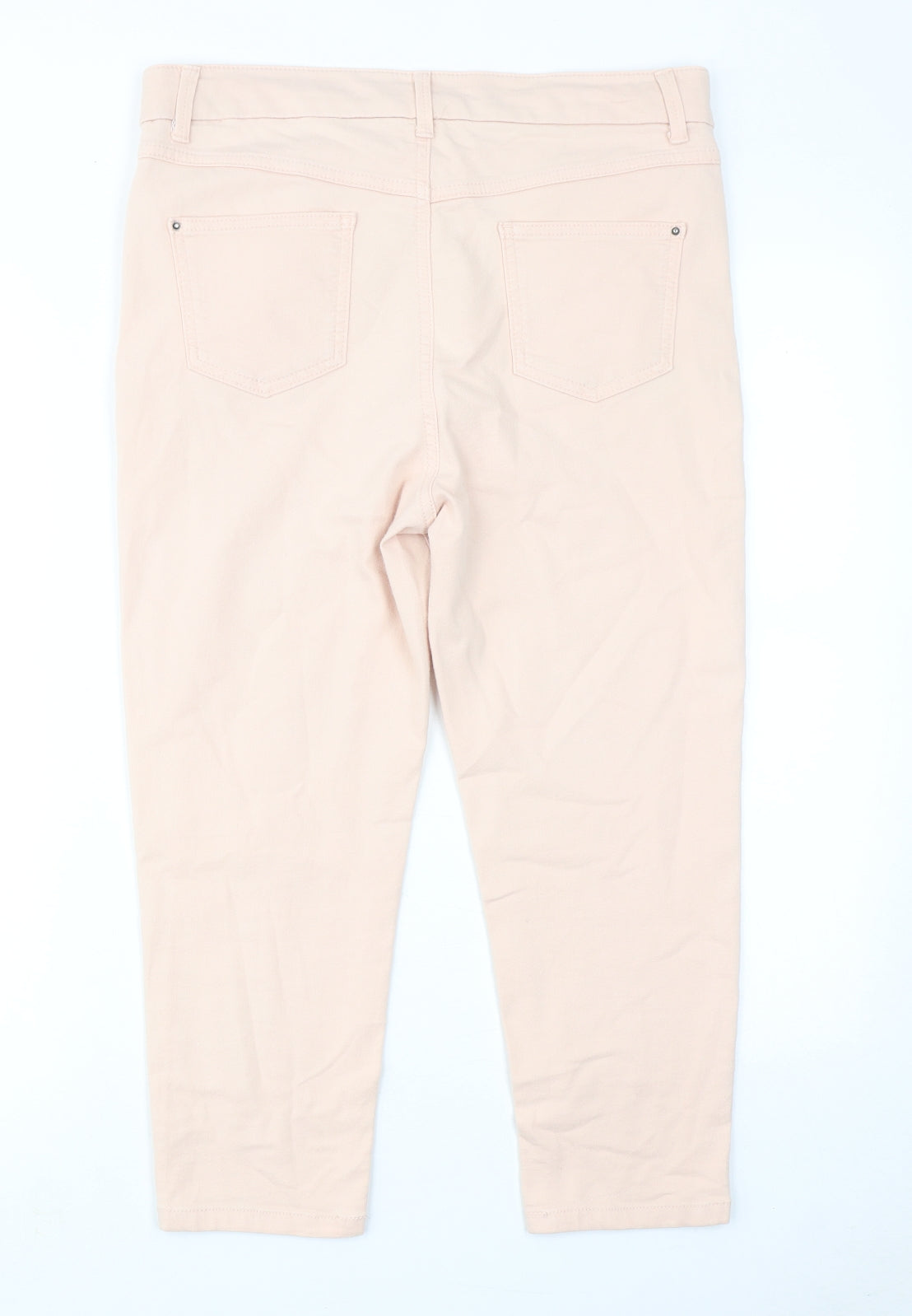 Womens UK Size 30 in Marks and Spencer Regular Fit Tapered Pink Jeans