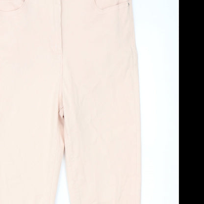 Womens UK Size 30 in Marks and Spencer Regular Fit Tapered Pink Jeans