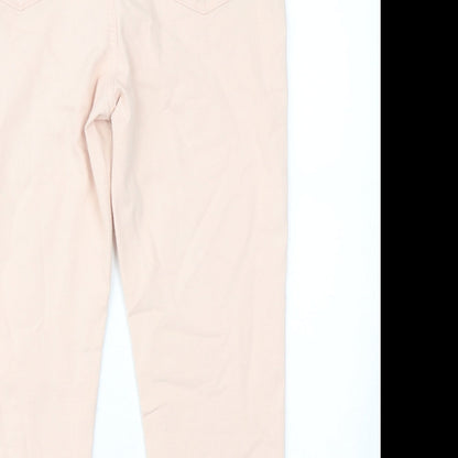 Womens UK Size 30 in Marks and Spencer Regular Fit Tapered Pink Jeans