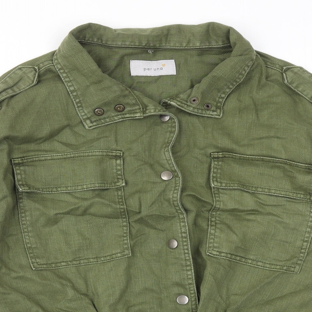 Womens UK Size 10 Marks and Spencer Green Jacket