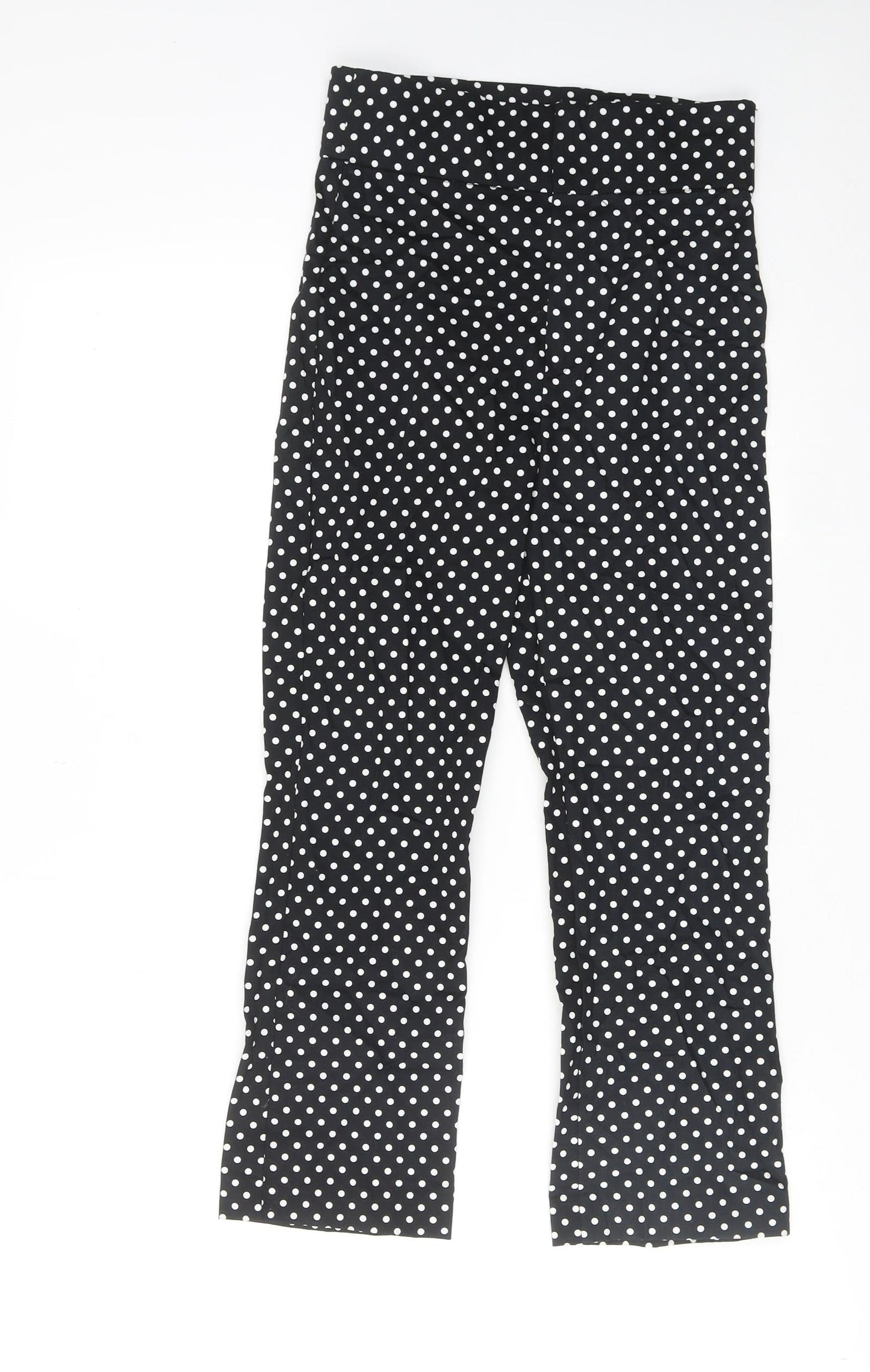 Womens UK Size XS ASOS Regular Fit  Black Trousers
