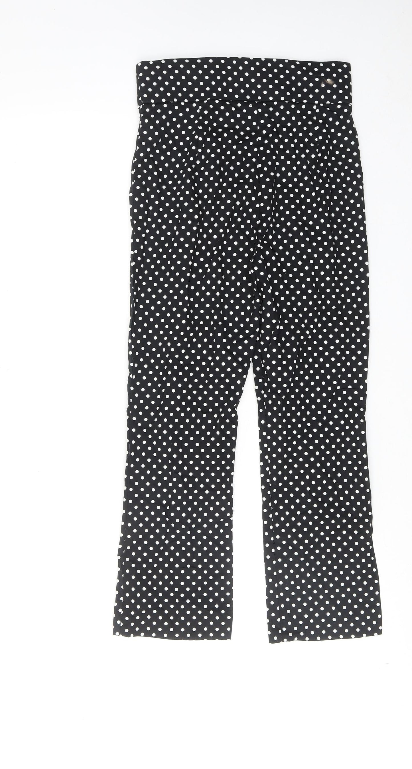 Womens UK Size XS ASOS Regular Fit  Black Trousers