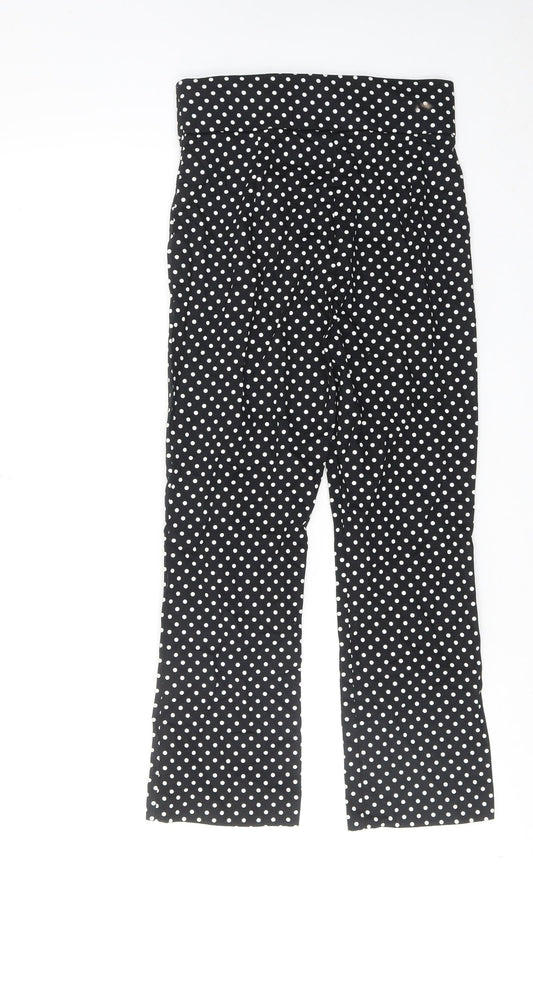 Womens UK Size XS ASOS Regular Fit  Black Trousers