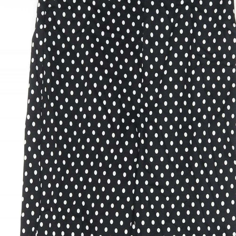 Womens UK Size XS ASOS Regular Fit  Black Trousers