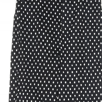 Womens UK Size XS ASOS Regular Fit  Black Trousers