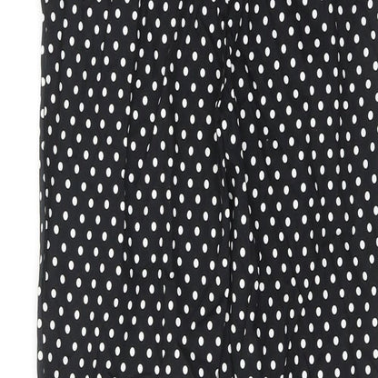 Womens UK Size XS ASOS Regular Fit  Black Trousers