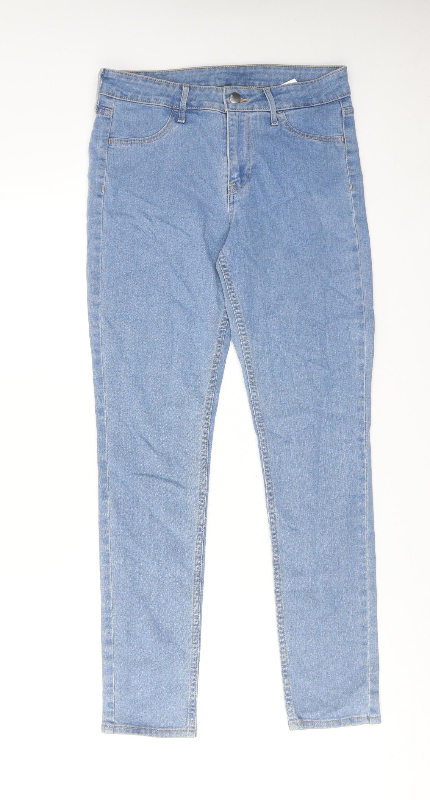 Womens UK Size 28 in H&M Regular Fit Skinny Blue Jeans