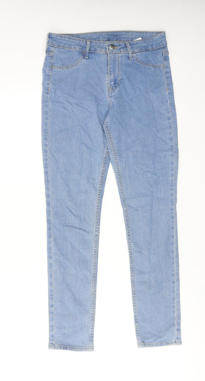Womens UK Size 28 in H&M Regular Fit Skinny Blue Jeans