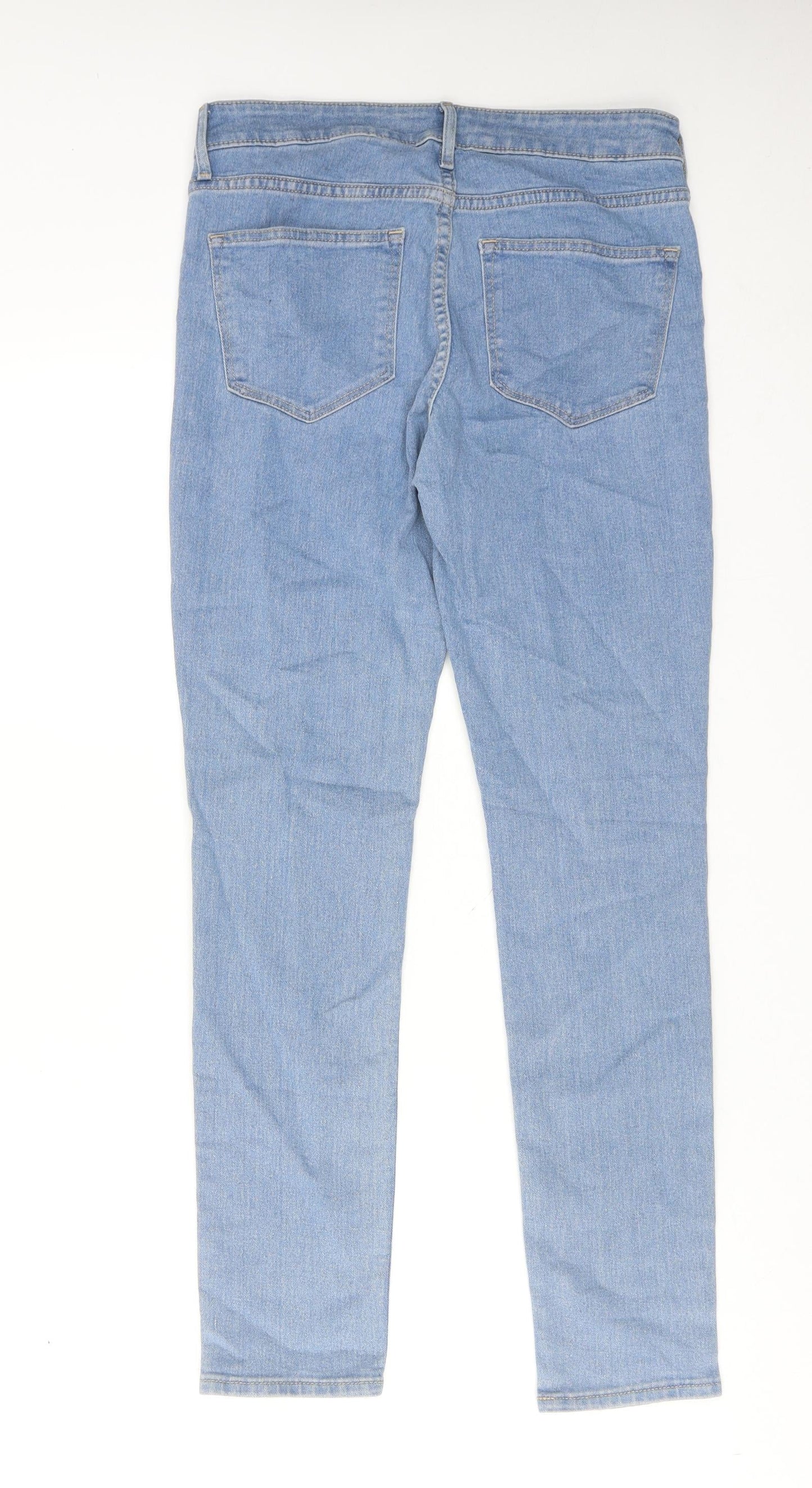 Womens UK Size 28 in H&M Regular Fit Skinny Blue Jeans