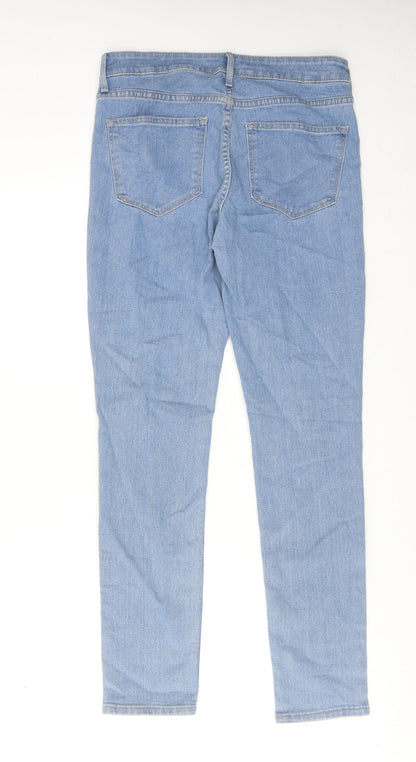 Womens UK Size 28 in H&M Regular Fit Skinny Blue Jeans