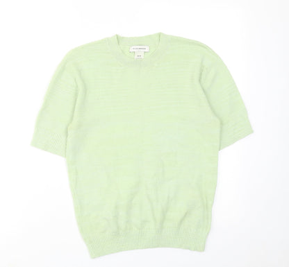 Club Monaco Womens Green Crew Neck Polyester Pullover Jumper Size XS Pullover