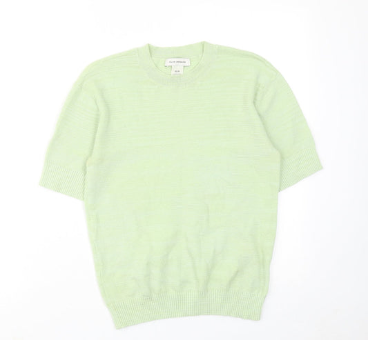 Club Monaco Womens Green Crew Neck Polyester Pullover Jumper Size XS Pullover
