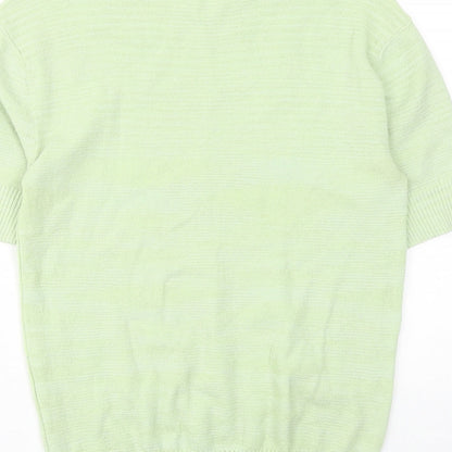 Club Monaco Womens Green Crew Neck Polyester Pullover Jumper Size XS Pullover