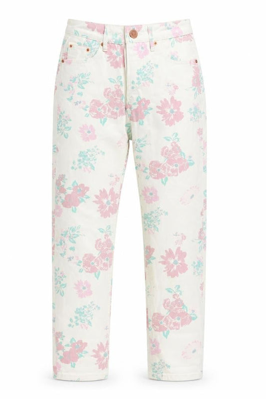 Womens UK Size 6 River Island Regular Fit Straight Multicoloured Jeans