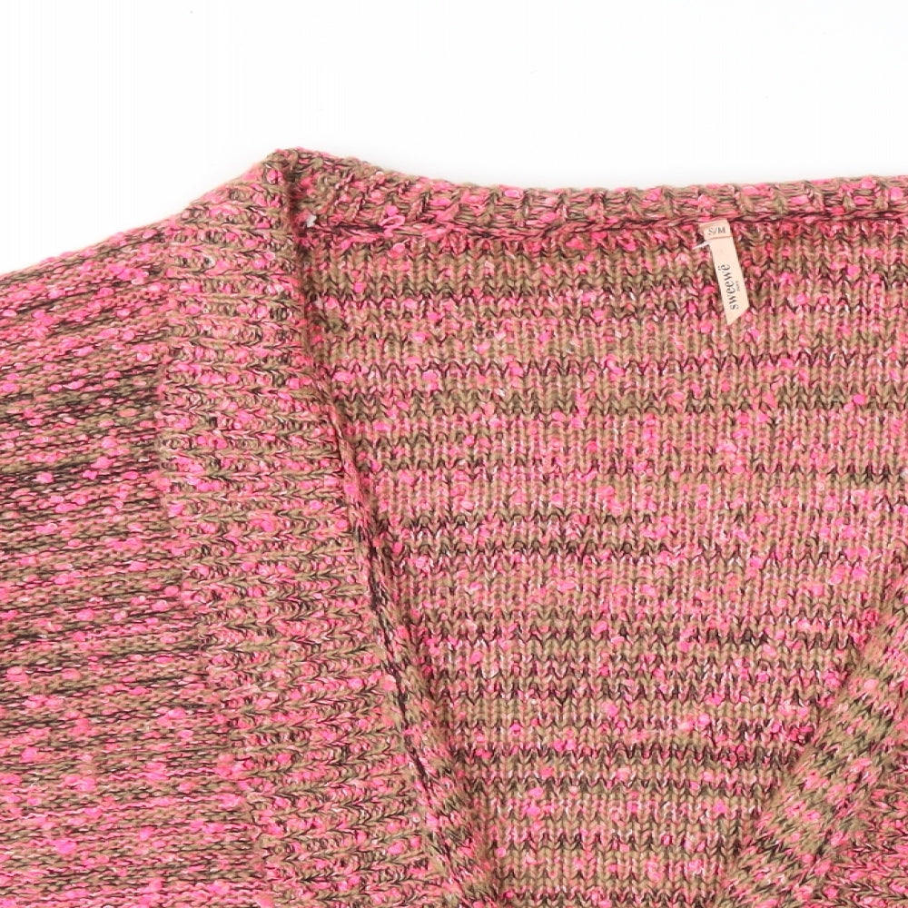 Womens UK Size S Sweewë Pink Cardigan Jumper