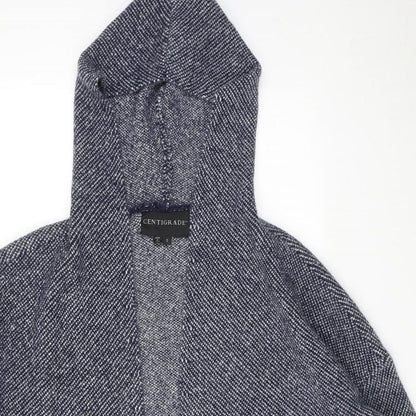Centigrade Womens Blue V-Neck Acrylic Cardigan Jumper Size S
