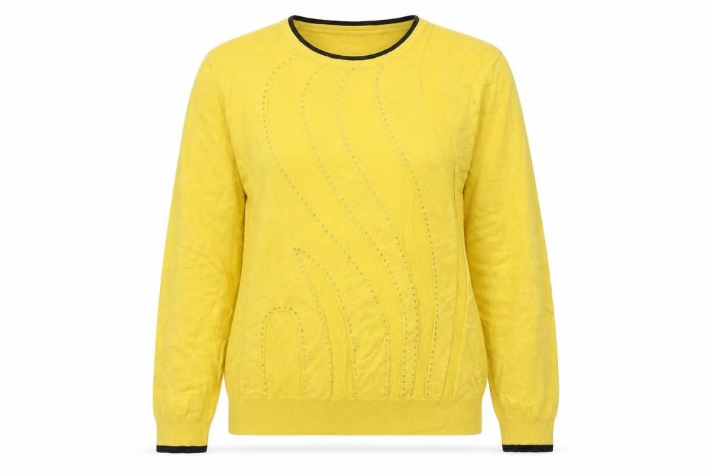 Womens UK Size L Ellie B Yellow Pullover Jumper