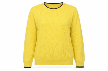 Womens UK Size L Ellie B Yellow Pullover Jumper