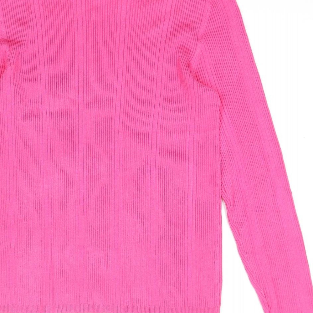 Womens UK Size 12 Marks and Spencer Pink Basic Blouse