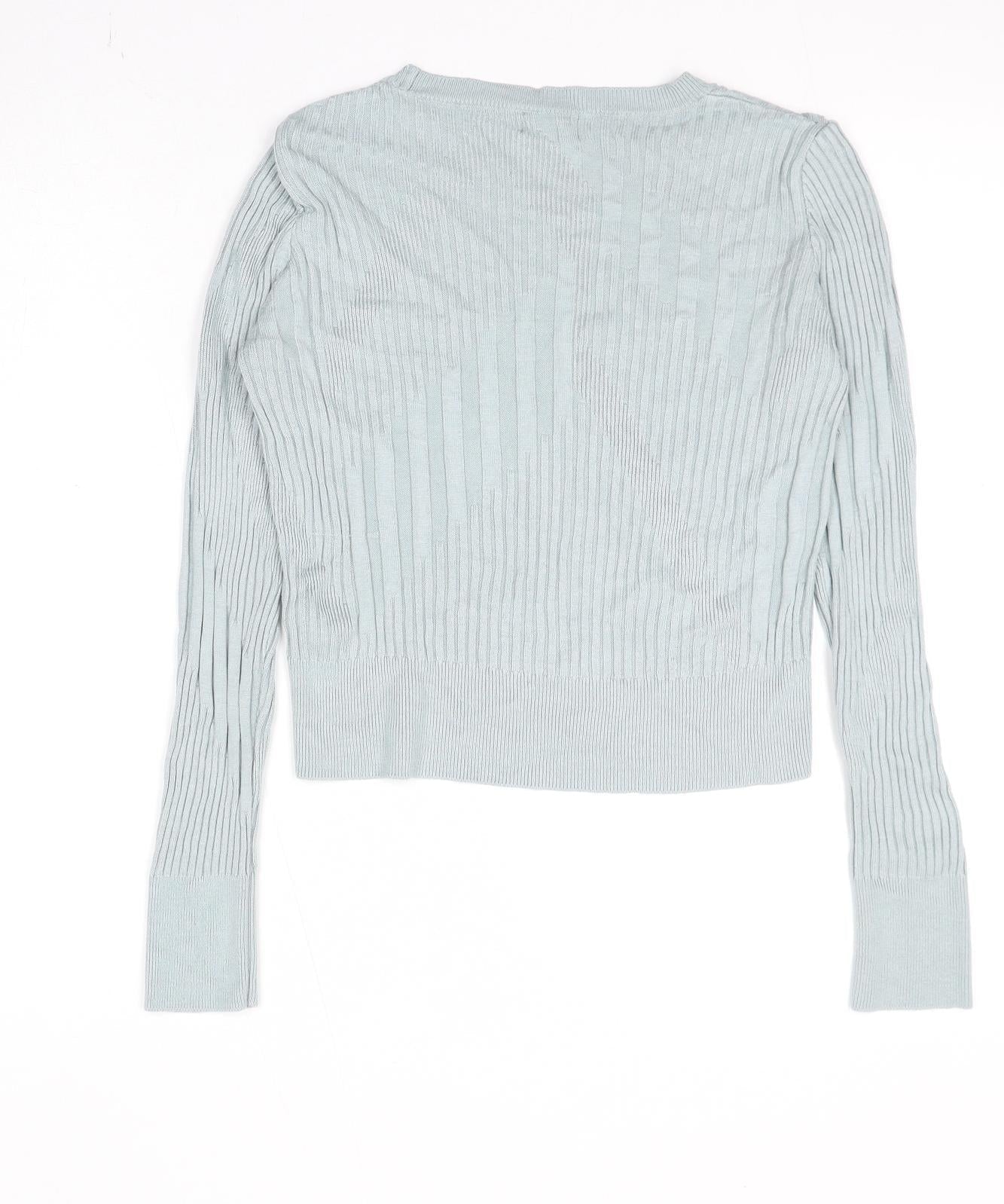 Womens UK Size 8 Topshop Blue Pullover Jumper