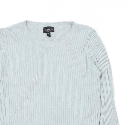 Womens UK Size 8 Topshop Blue Pullover Jumper