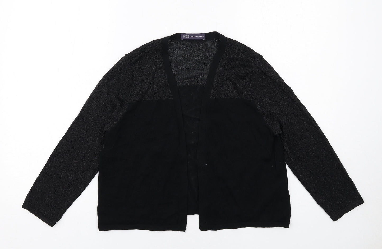Womens UK Size 14 Marks and Spencer Black Cardigan Jumper