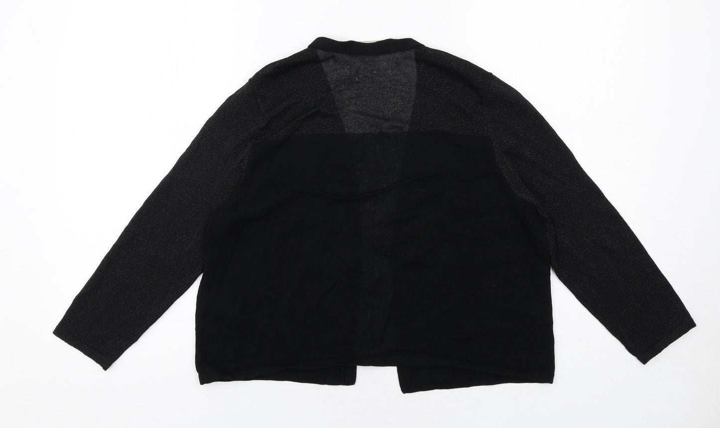 Womens UK Size 14 Marks and Spencer Black Cardigan Jumper