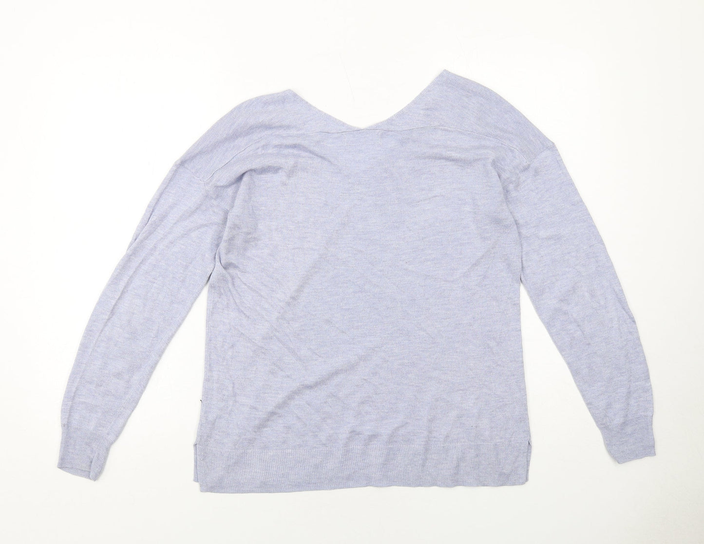 Womens UK Size S Mango Blue Pullover Jumper