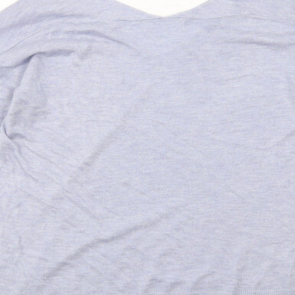 Womens UK Size S Mango Blue Pullover Jumper
