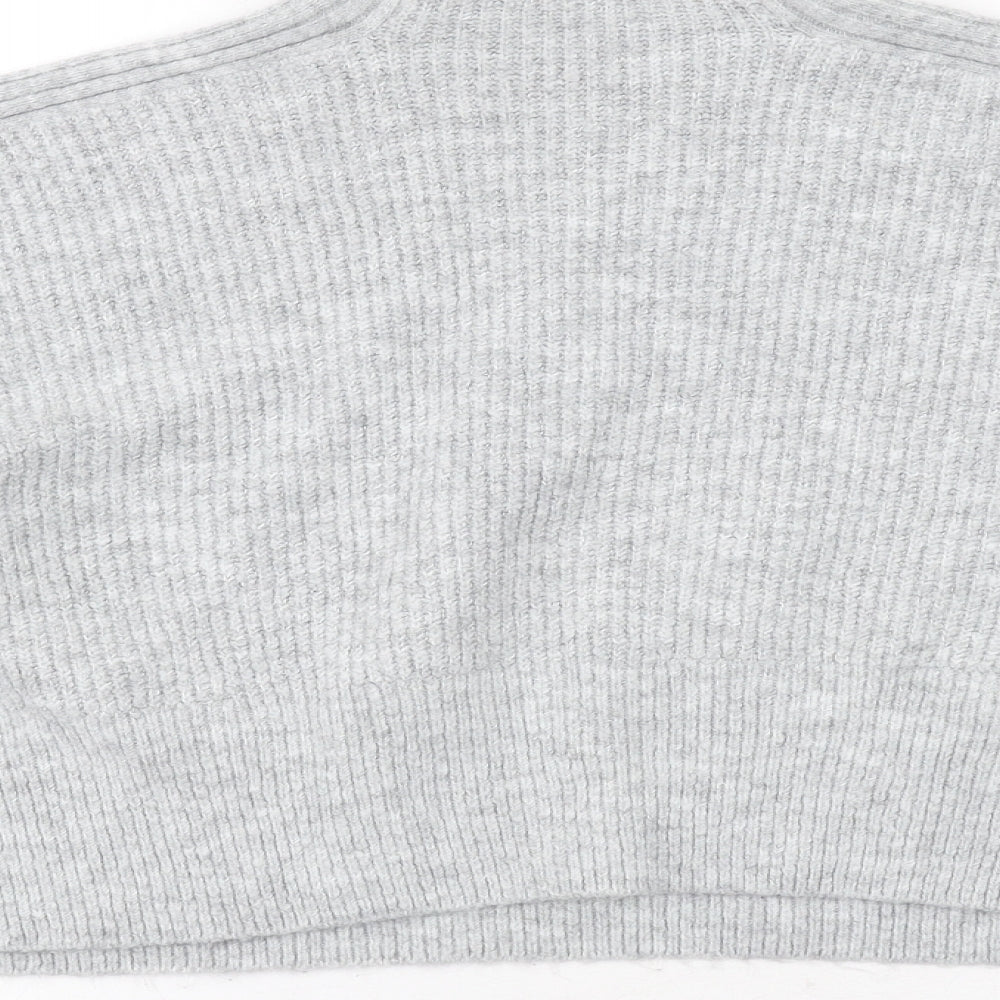 Womens UK Size M Topshop Grey Pullover Jumper