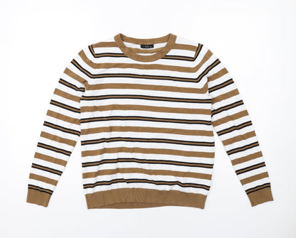 Womens UK Size 12 M&Co Beige Pullover Jumper