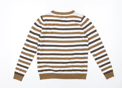 Womens UK Size 12 M&Co Beige Pullover Jumper