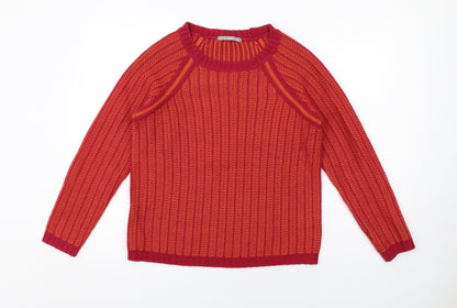 Womens UK Size 12 Marks and Spencer Red Pullover Jumper
