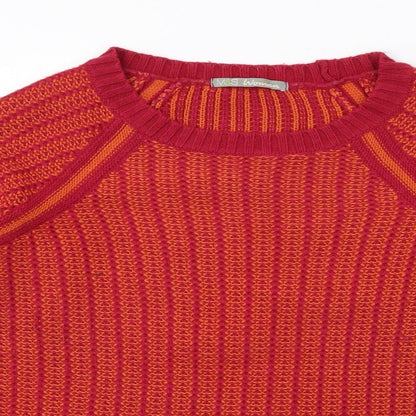 Womens UK Size 12 Marks and Spencer Red Pullover Jumper