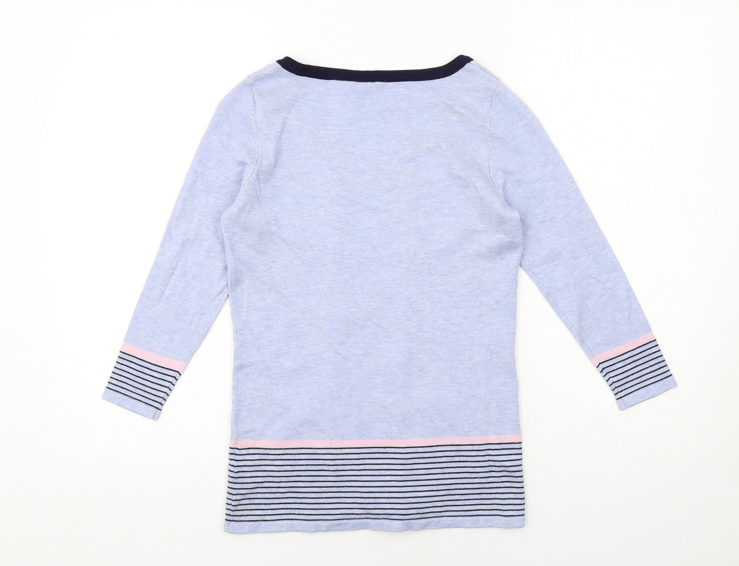 Womens UK Size 8 M&Co Blue Pullover Jumper
