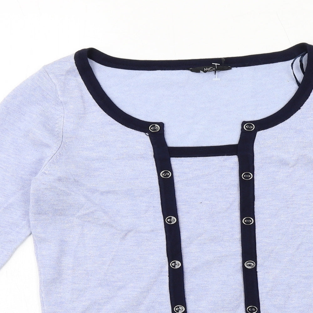 Womens UK Size 8 M&Co Blue Pullover Jumper