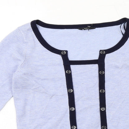 Womens UK Size 8 M&Co Blue Pullover Jumper