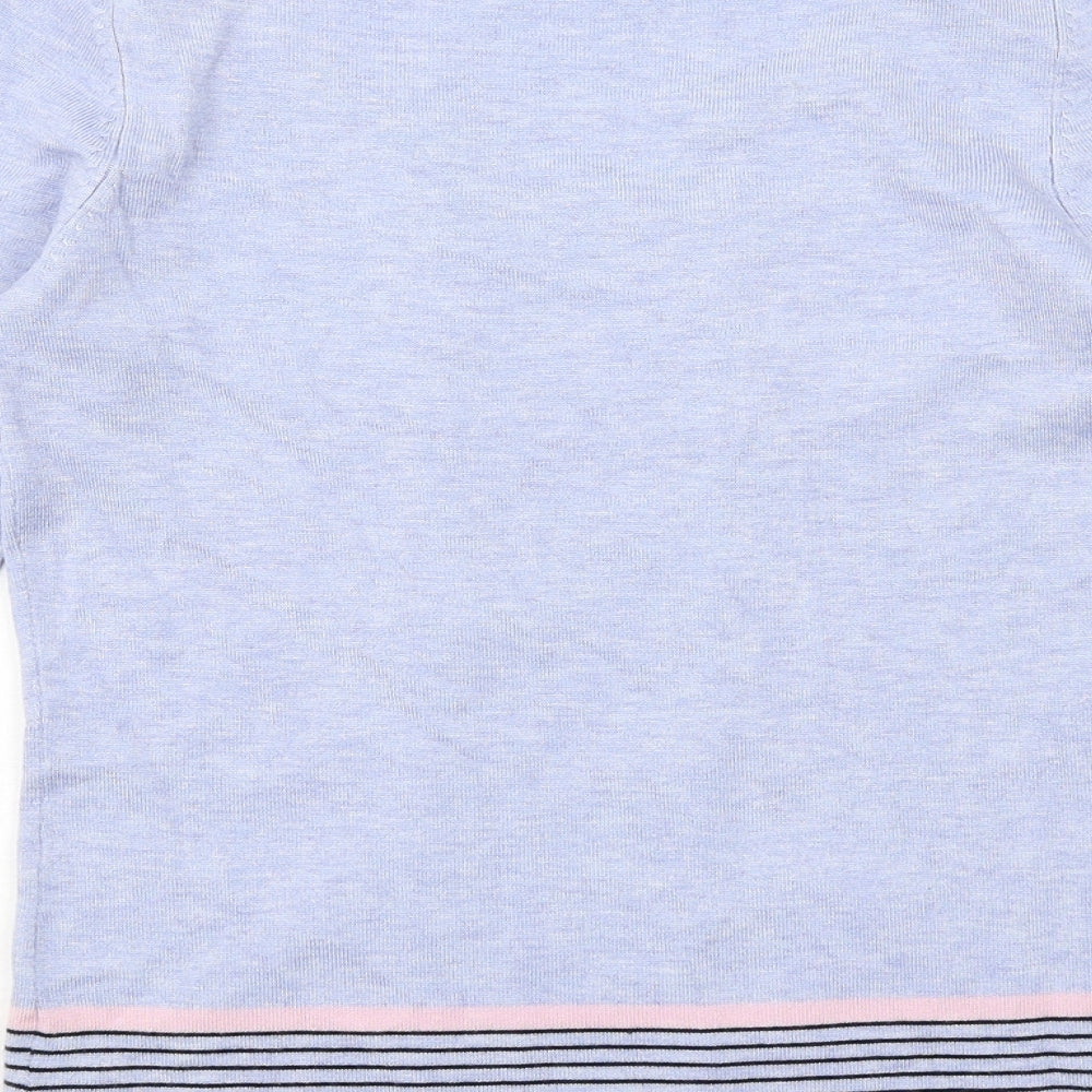 Womens UK Size 8 M&Co Blue Pullover Jumper