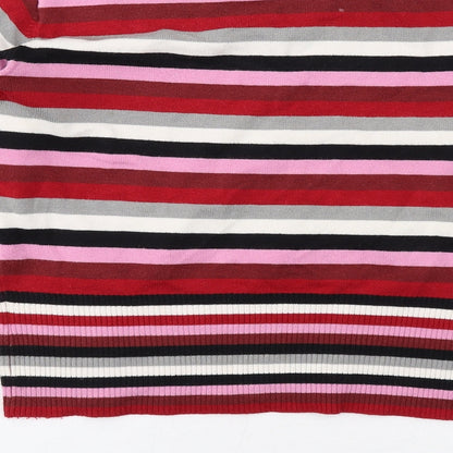 Womens UK Size L Fluid Multicoloured Pullover Jumper